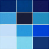 Lot de 12 tissus 100 % coton de couleur unie CraftsFabrics, 45,7 x 55,9 cm de large, idéal pour le quilting, le scrapbooking, la couture et les loisirs créatifs.